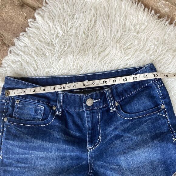 INC Denim Thick Stitch Bermuda Shorts Size 6 - Picture 7 of 12